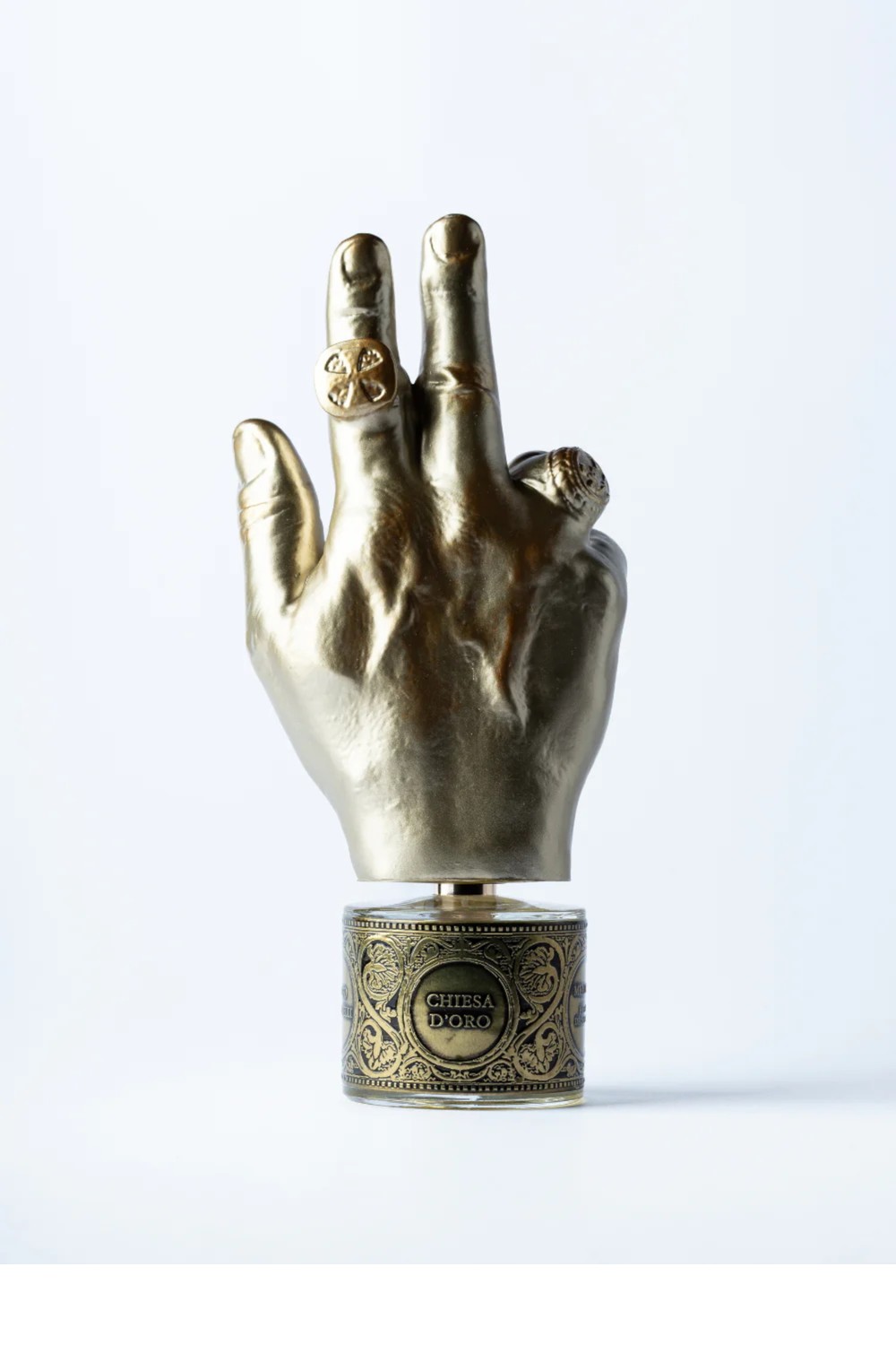 Filippo Sorcinelli Chiesa d'oro extrait de parfum bottle, MEMENTO collection