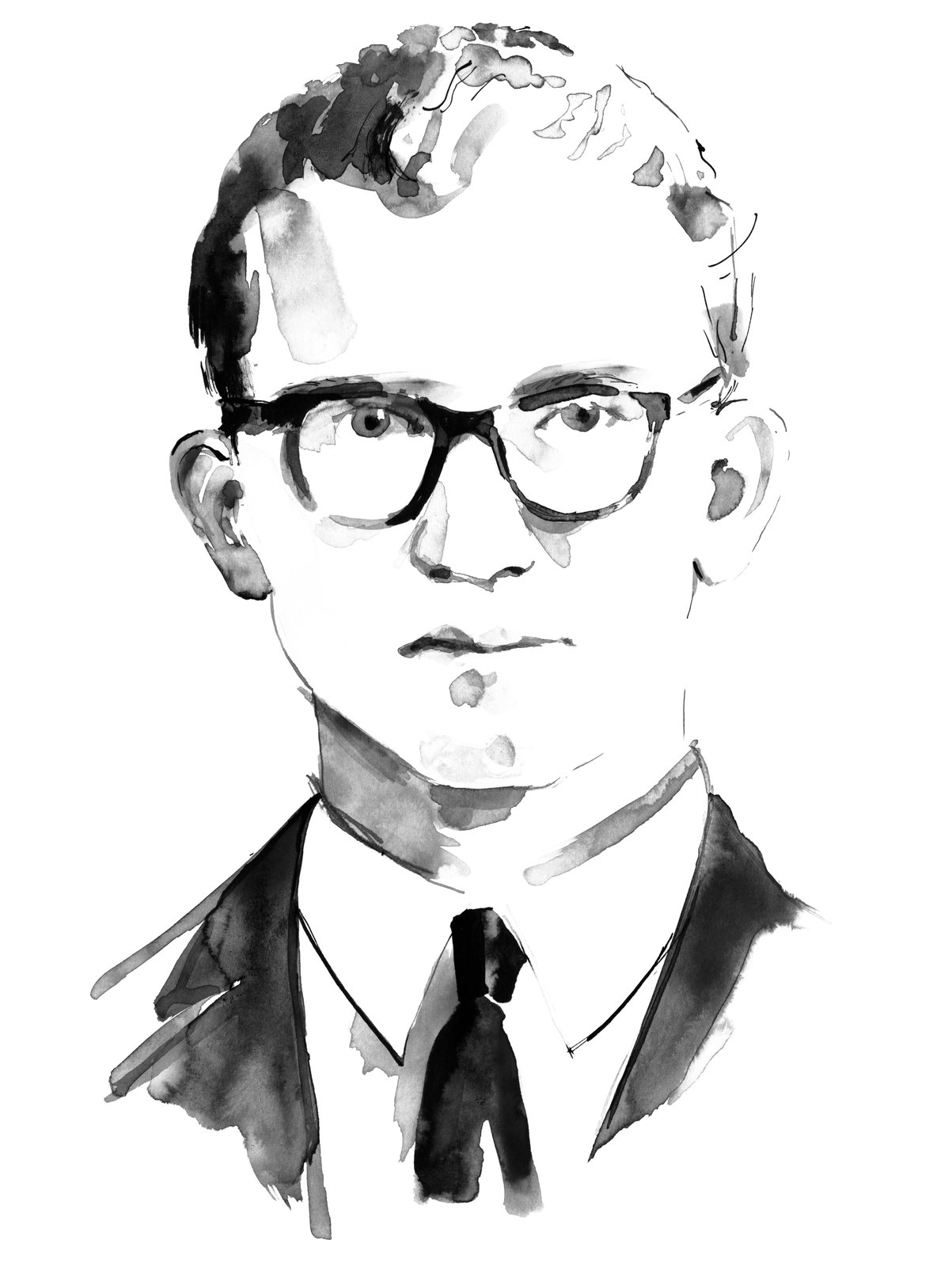 Jean-Paul Guerlain, Guerlain perfumer from 1955 to 2002, official watercolor portrait