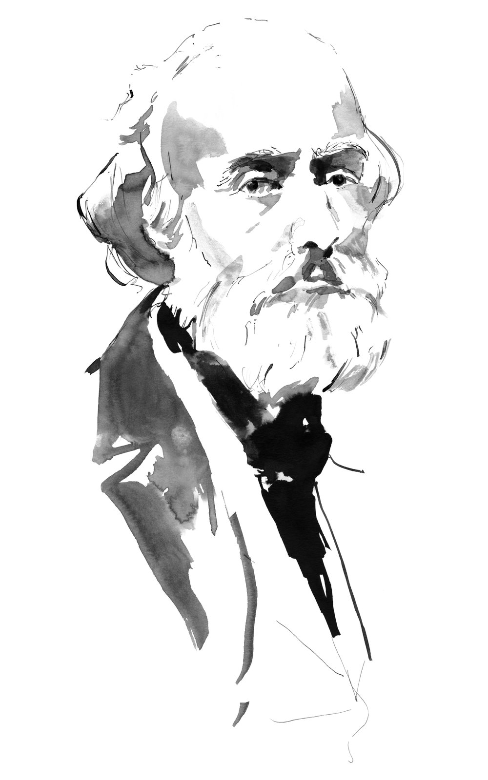 Pierre-Francois-Pascal Guerlain (1798-1864), founder of the Guerlain house, official watercolor portrait